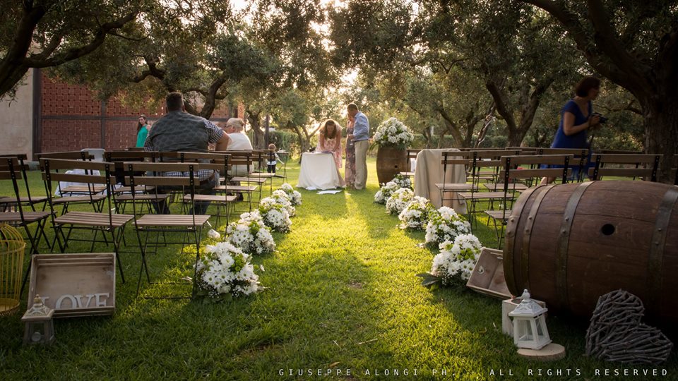 La cerimonia in giardino